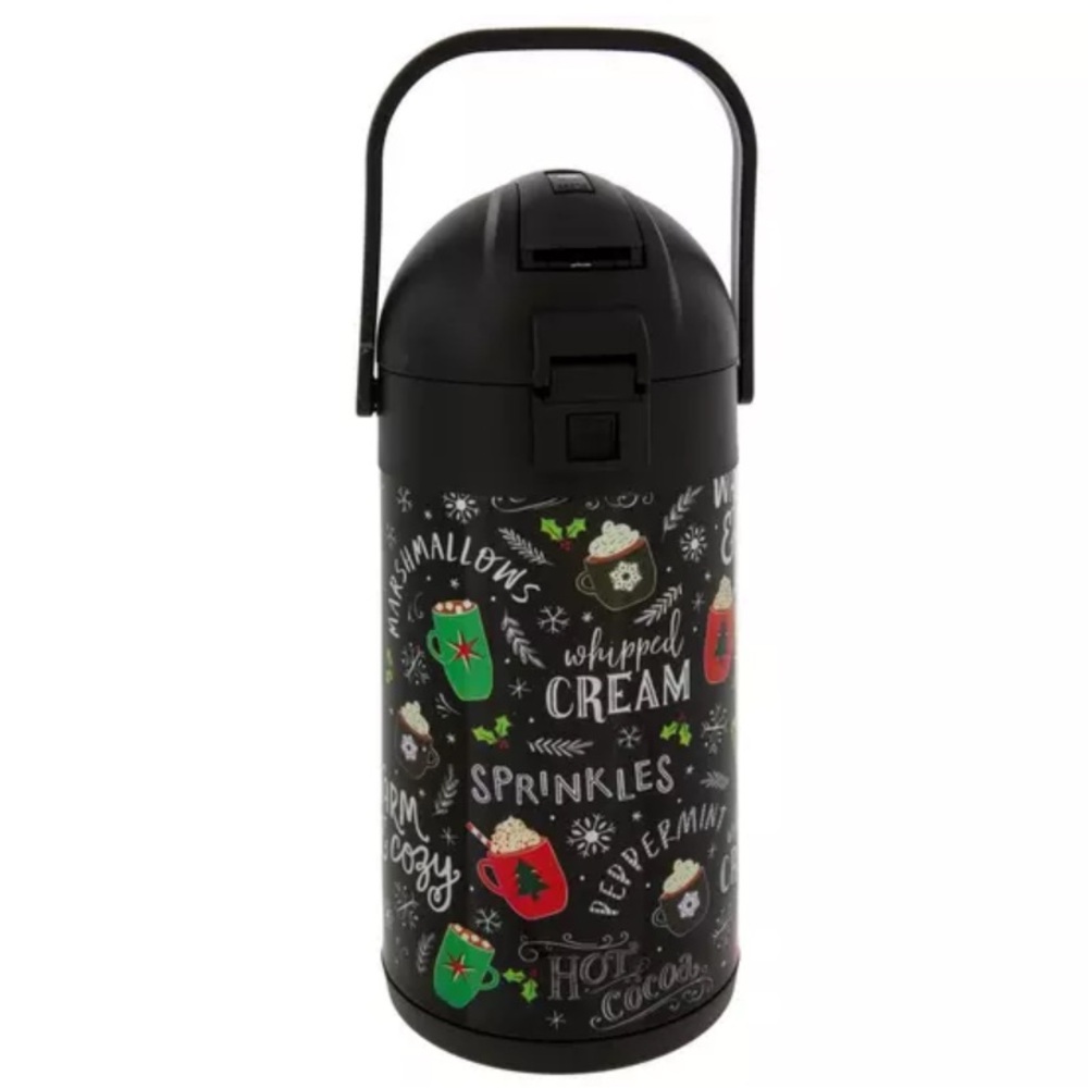 Hobby Lobby | “Warm & Cozy” Christmas Snowflake Air Pot/ Carafe/ Thermos- 84 oz.